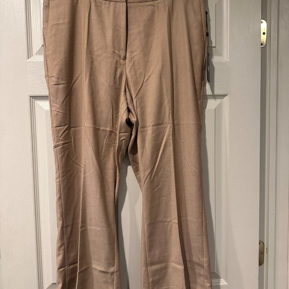 DKNY Womens Woven Flare Mid-Rise Ankle Pants NWT - Picture 7 of 8